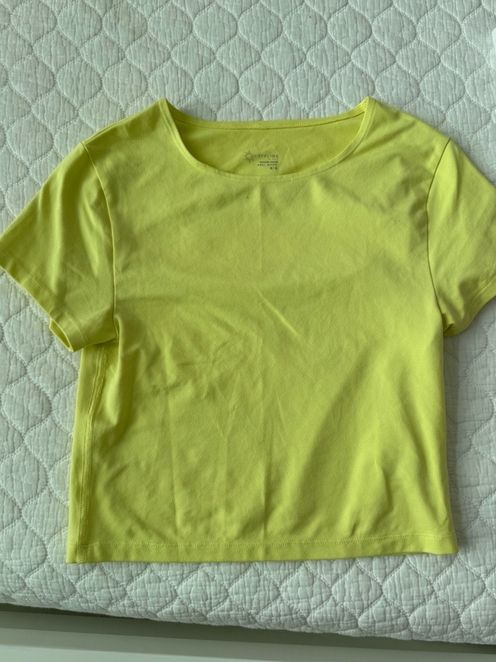 Women’s Neon Yellow Crop Top - Unbranded